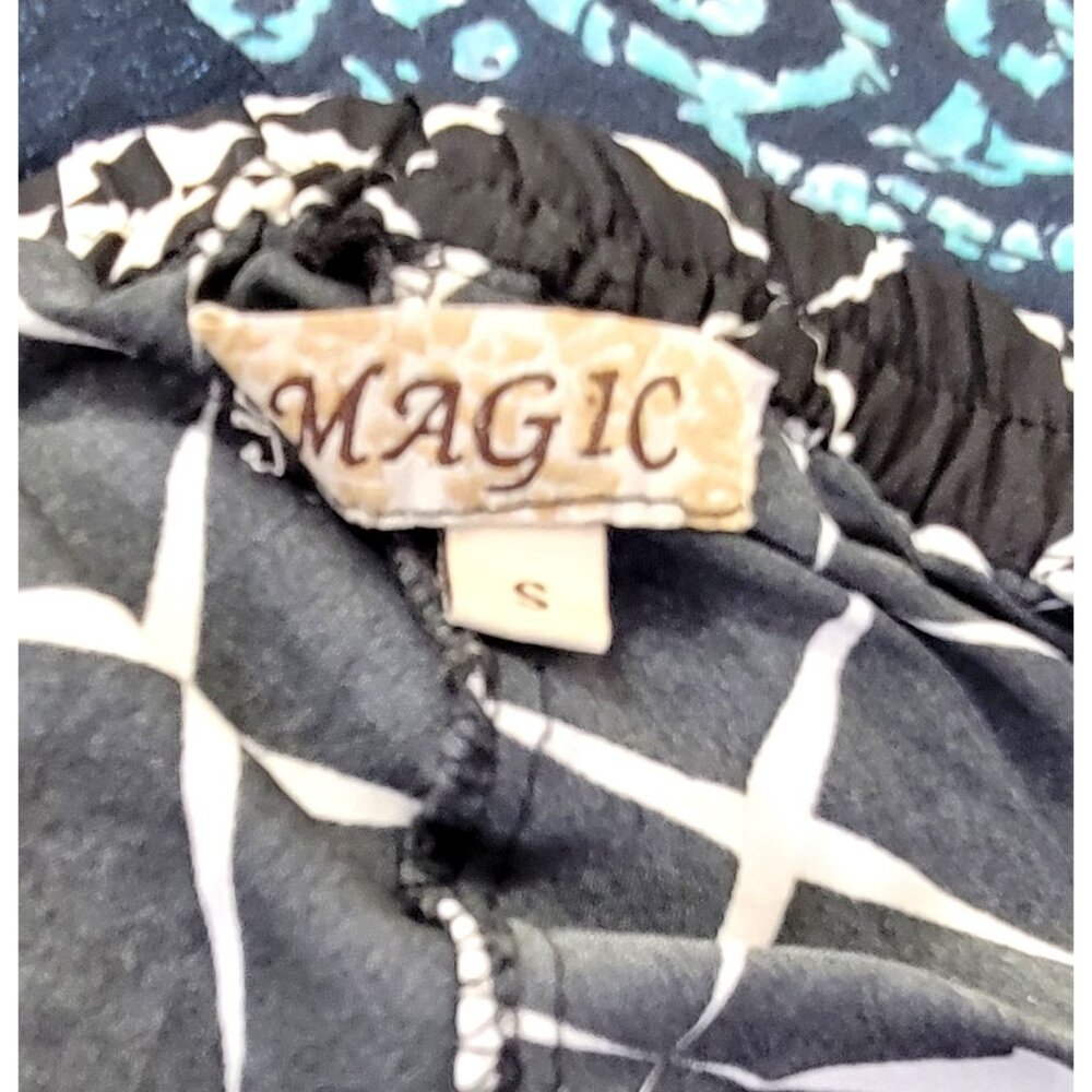 Black and White Maxi Skirt Magic Brand Size Small - Picture 4 of 4
